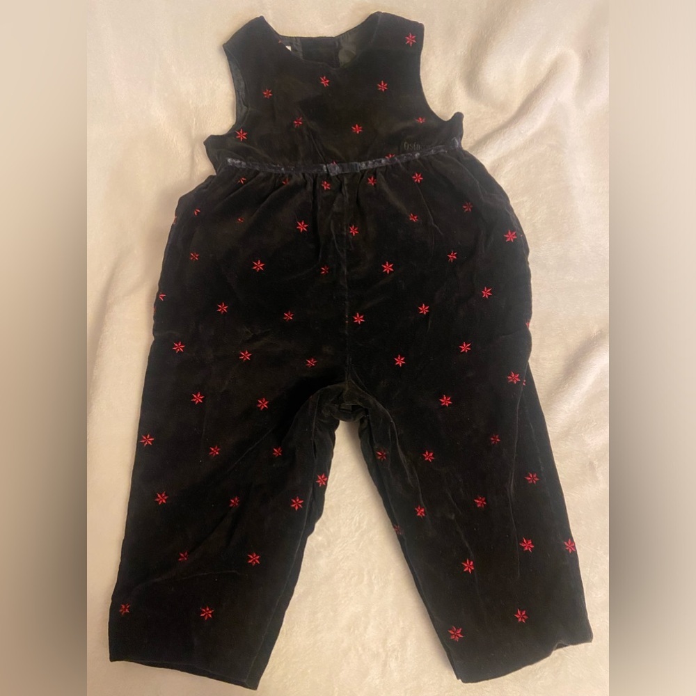 Oshkosh Vintage Black Velvet 18 month EUC